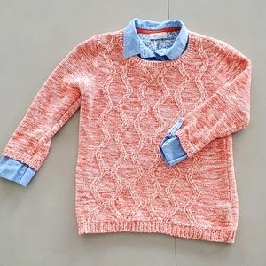 Per Una Orange Collar Sweater
